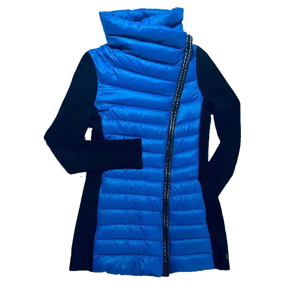 Calvin Klein Performance NWT cobalt blue mid-length puffer coat. size XS